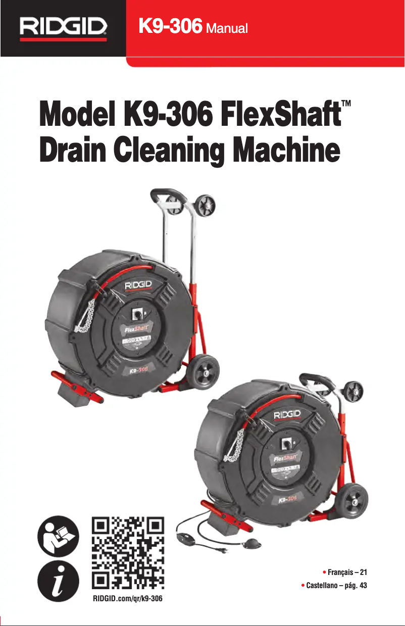 Image de la première page du manuel de l'appareil FlexShaft K9-306