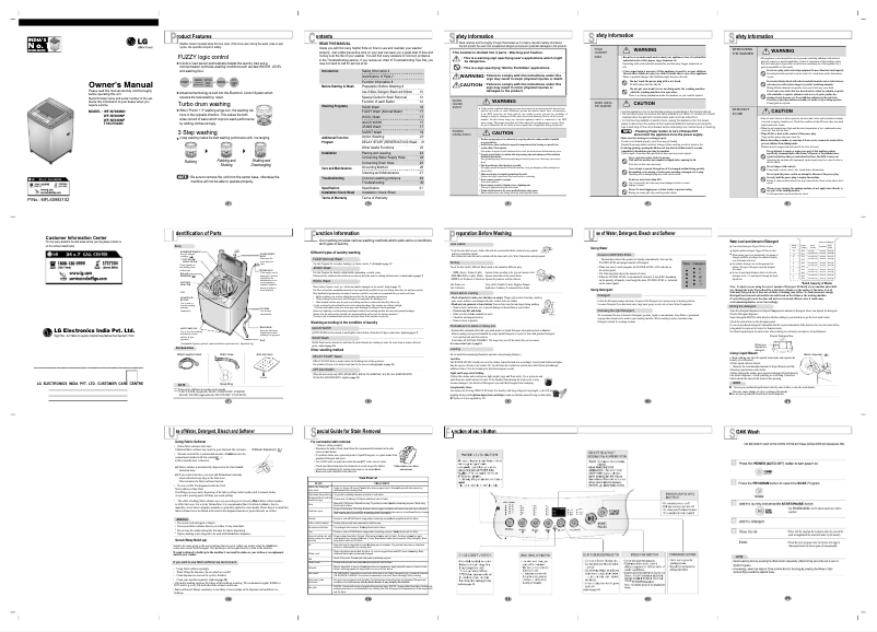 Page n°1 - Manuel utilisateur LG T70CPD22N