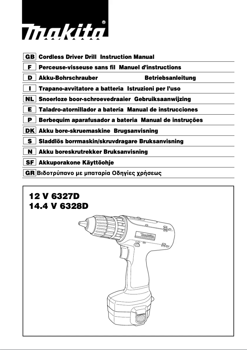 Page n°1 - Manuel utilisateur Makita 6327D