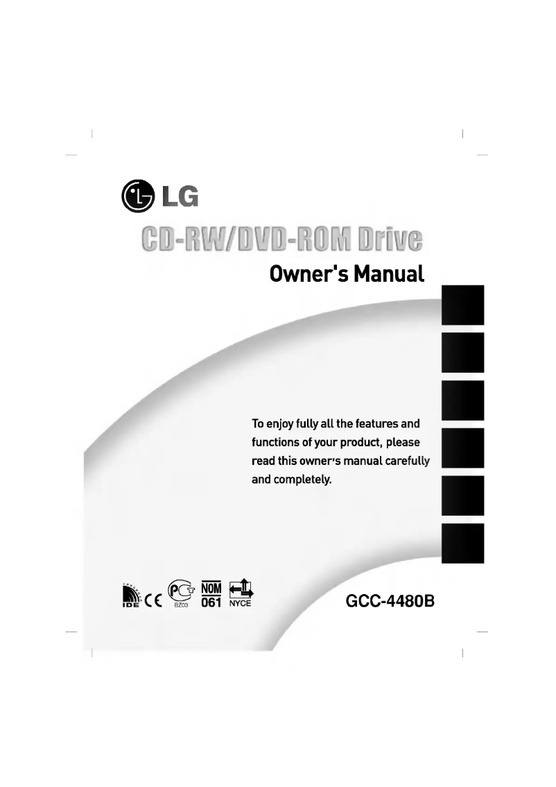 Page 1 de la notice Manuel utilisateur LG GCC-4480B