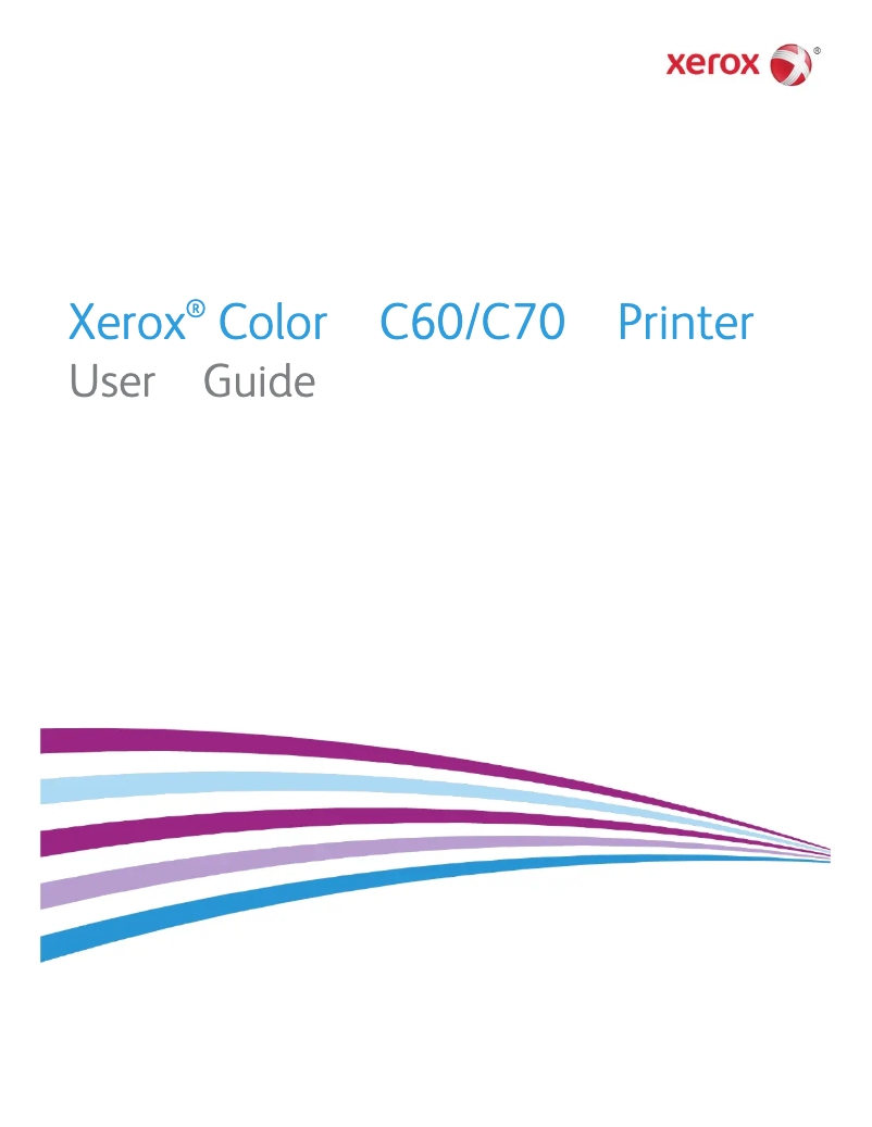 Page n°1 - Manuel utilisateur Xerox Color C60