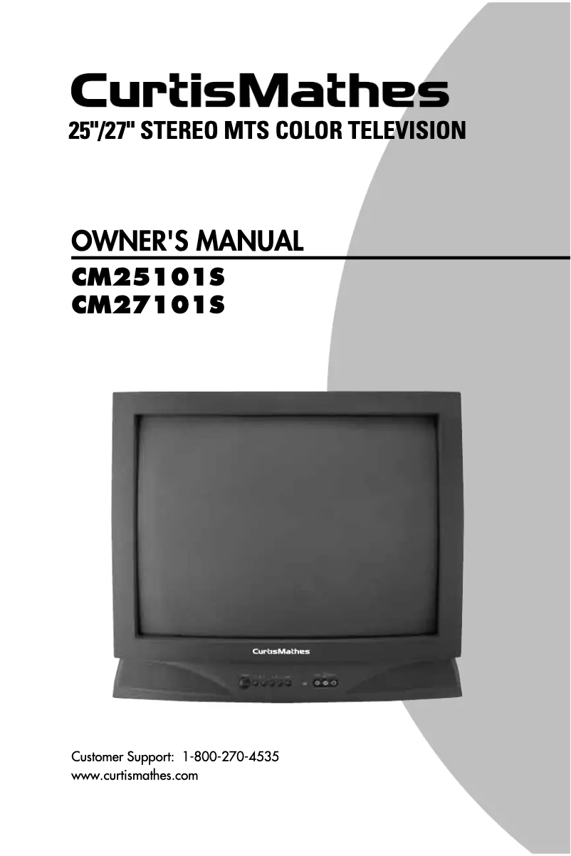 Image de la première page du manuel de l'appareil CM27101S