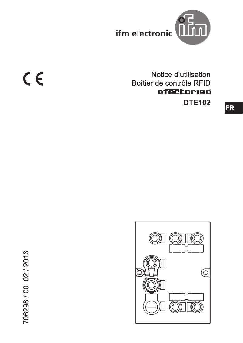 Image de la première page du manuel de l'appareil DTE102