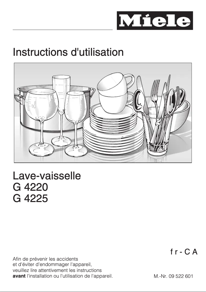 Image de la première page du manuel de l'appareil G 4225