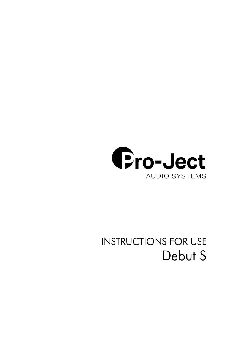 Imagen de la primera página del manual del dispositivo Debut S