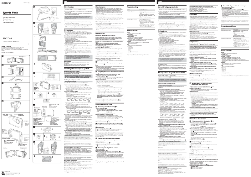Página 1 del manual Manual de usuario Sony SPK-THA