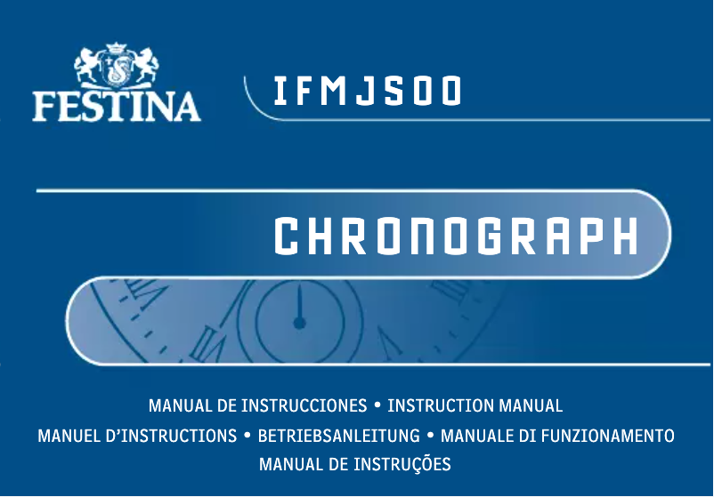 Page 1 de la notice Manuel utilisateur Festina Chronograph F16838