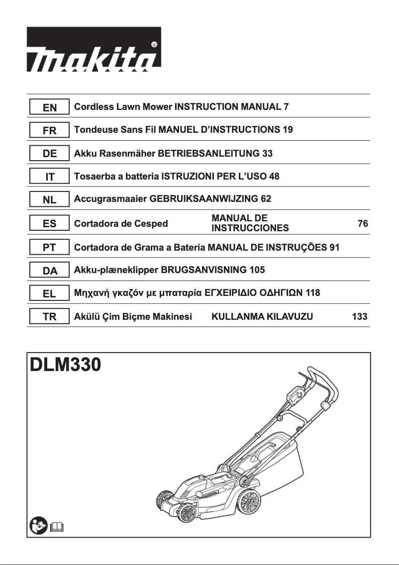 Page n°1 - Manuel utilisateur Makita DLM330Z