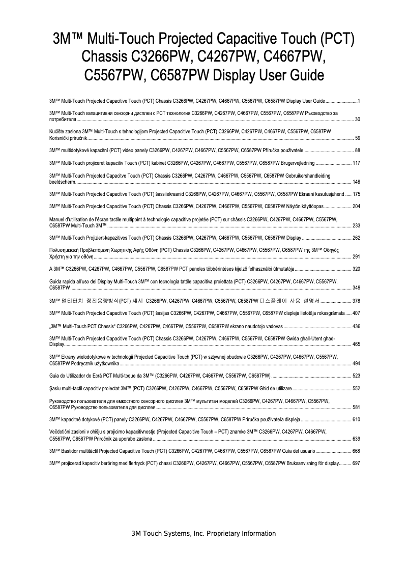 Page 1 de la notice Manuel utilisateur 3M C6587PW