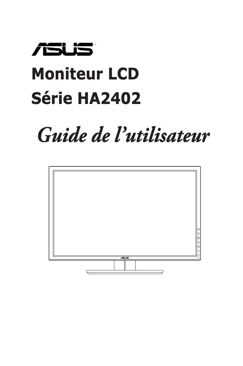 Page n°1 - Manuel utilisateur Asus HA2402
