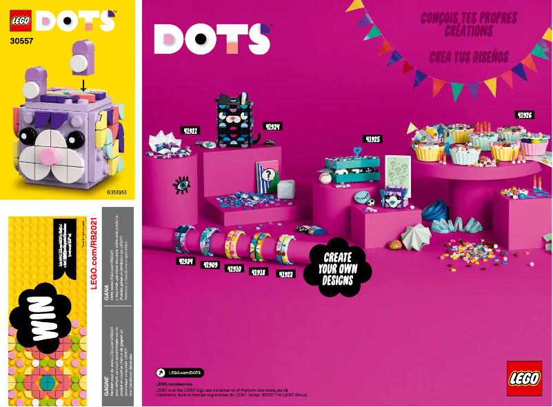 Page n°1 - Manuel utilisateur Lego Dots 30557