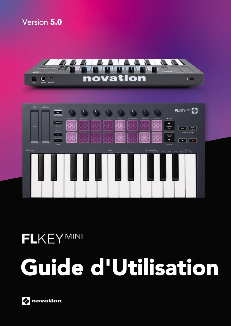 Página 1 del manual Manual de usuario Novation FLkey Mini