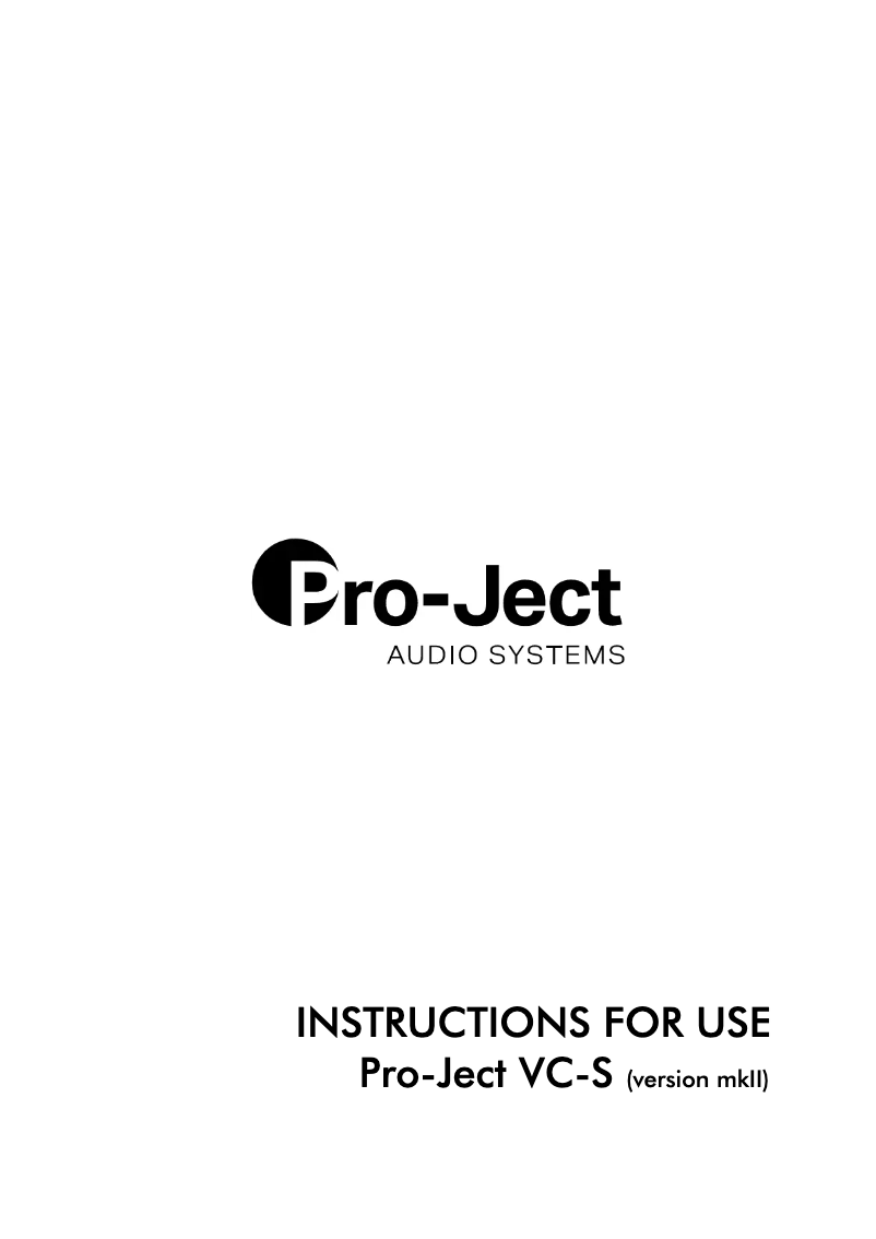 Imagen de la primera página del manual del dispositivo VC-S