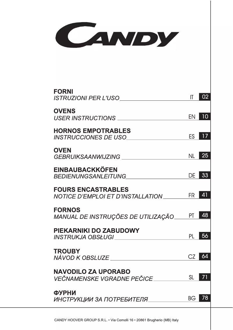 Image de la première page du manuel de l'appareil FCS615X/C/E