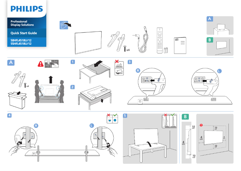 Page n°1 - Manuel utilisateur Philips 55HFL4518U