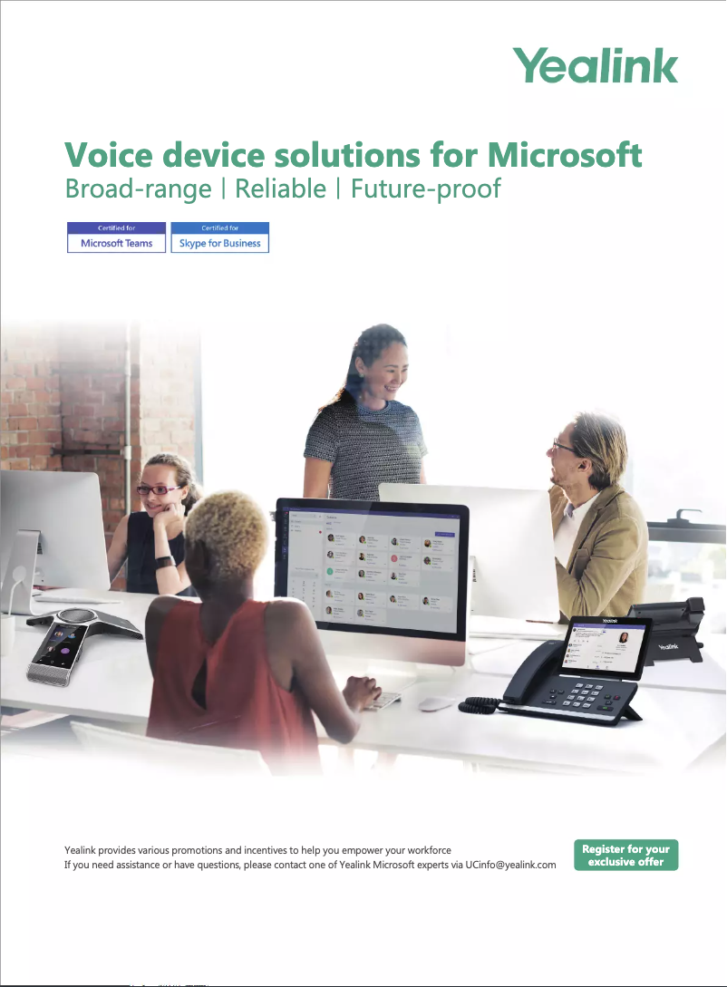 Page 1 de la notice Brochure Yealink CP960