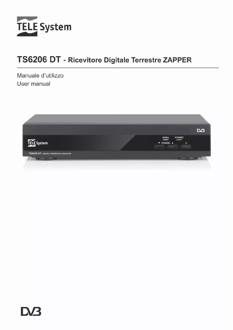 Image de la première page du manuel de l'appareil TS6206DT