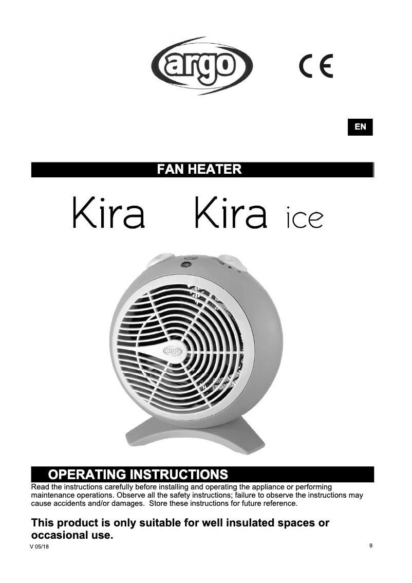 Image de la première page du manuel de l'appareil Kira