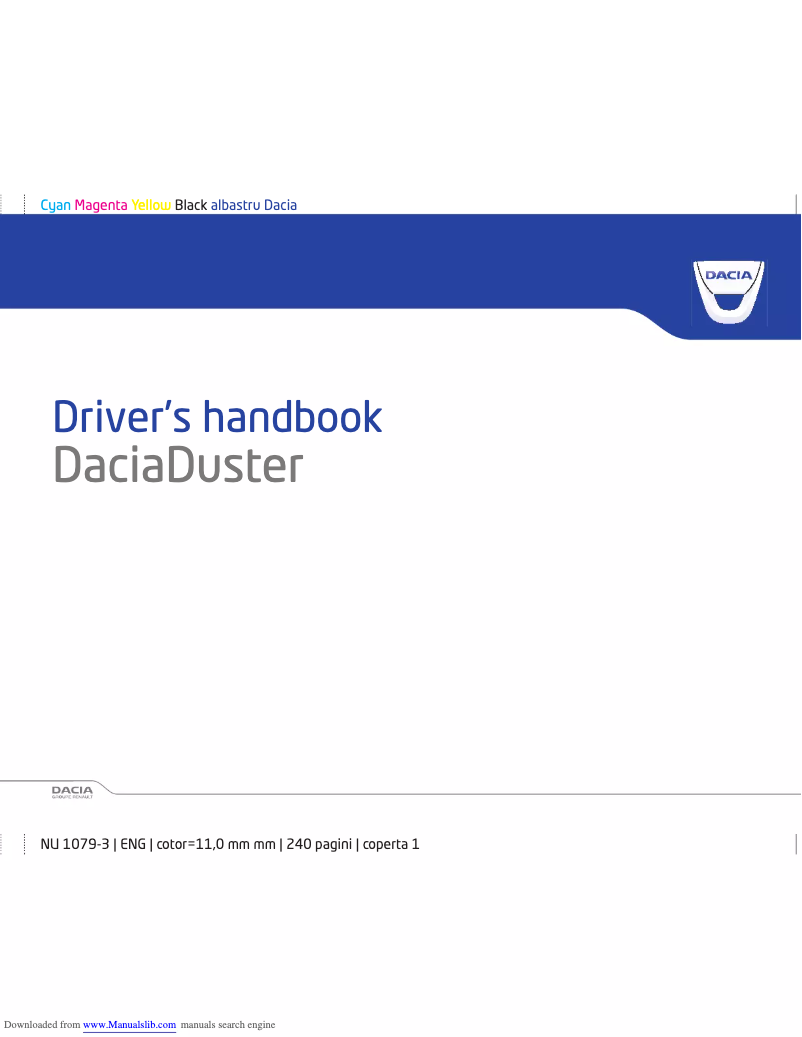 Página 1 del manual Manual de usuario Dacia Duster (2015)