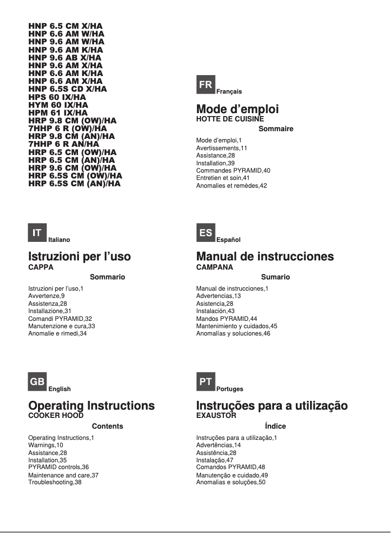 Page 1 de la notice Manuel utilisateur Hotpoint Ariston HNP 6.5S CD X/HA