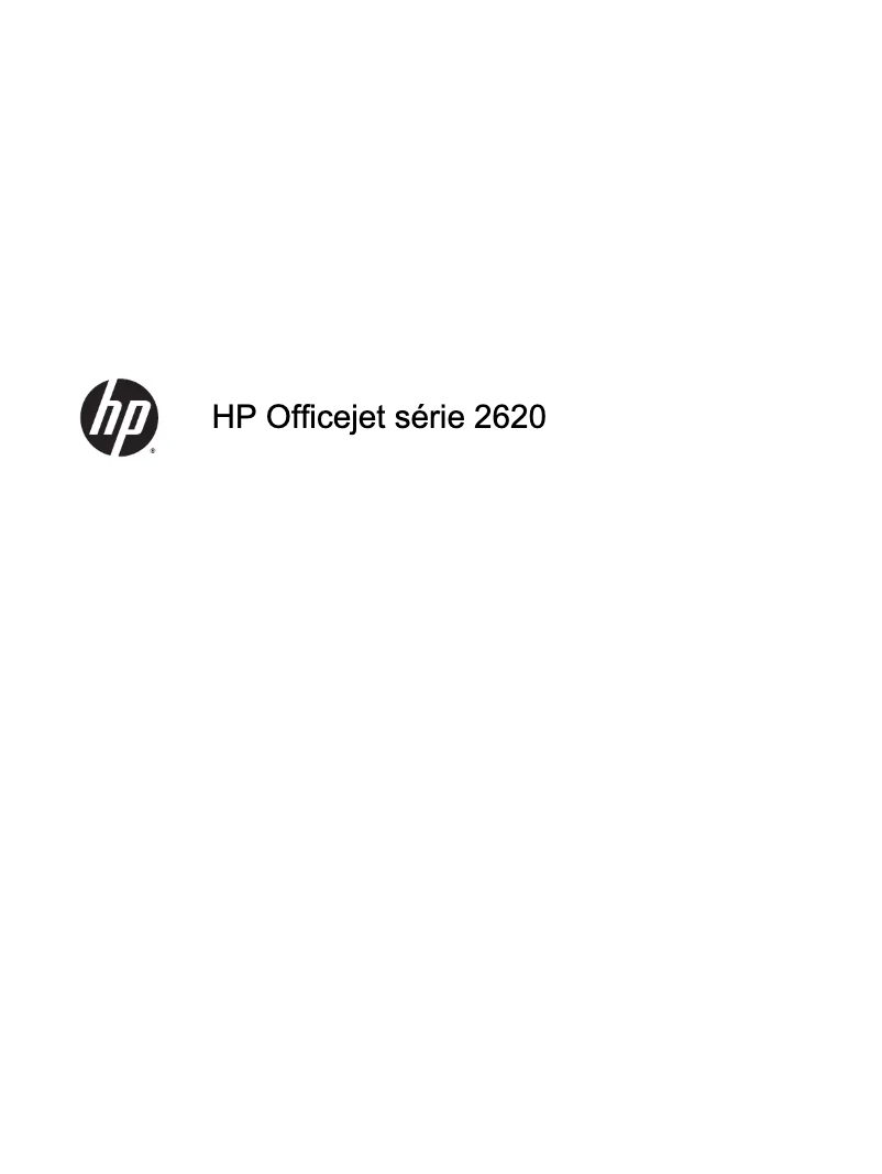 Page n°1 - Manuel utilisateur HP Officejet 2620 All-in-One