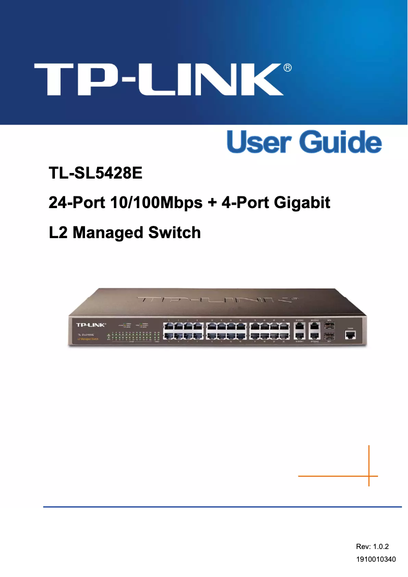 Page 1 de la notice Guide d'installation TP-Link TL-SL5428E