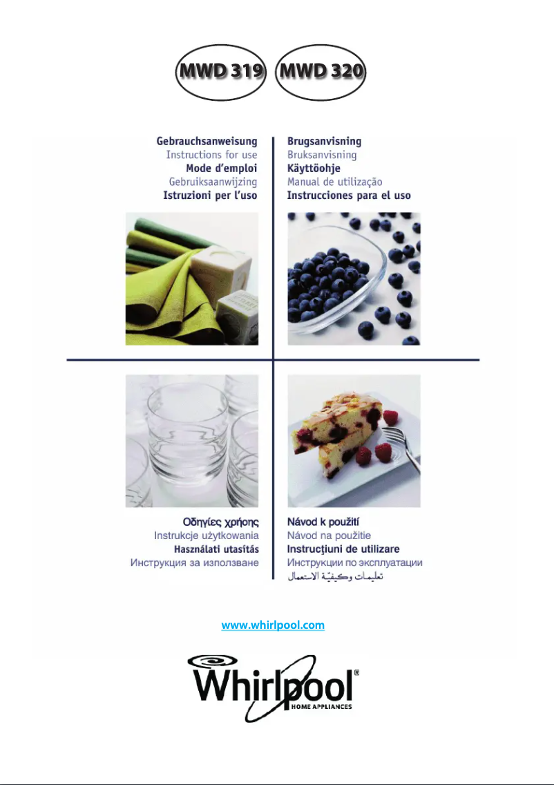 Page 1 de la notice Manuel utilisateur Whirlpool MWD 319