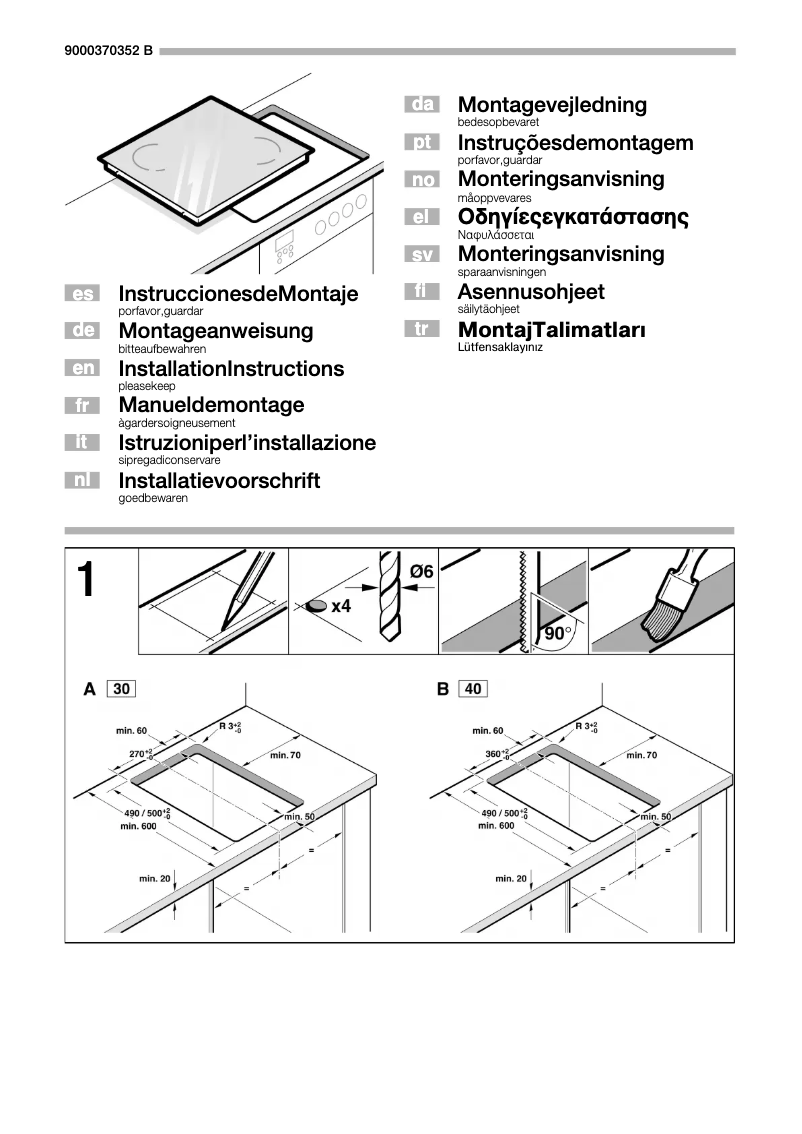 Page n°1 - Manuel utilisateur Neff Domino NK 1430 N