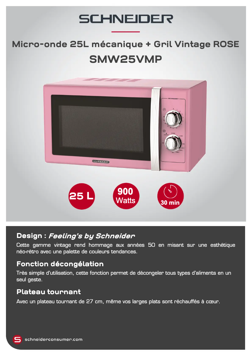 Image de la première page du manuel de l'appareil SMW25VMP