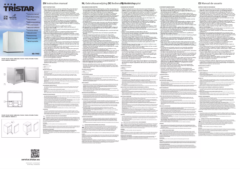 Página 1 del manual Manual de usuario TriStar KB-7442