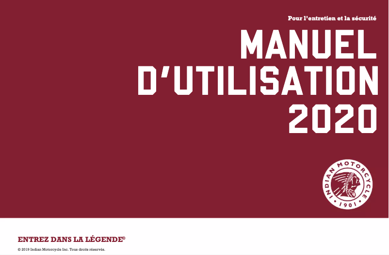 Image de la première page du manuel de l'appareil Roadmaster (2020)