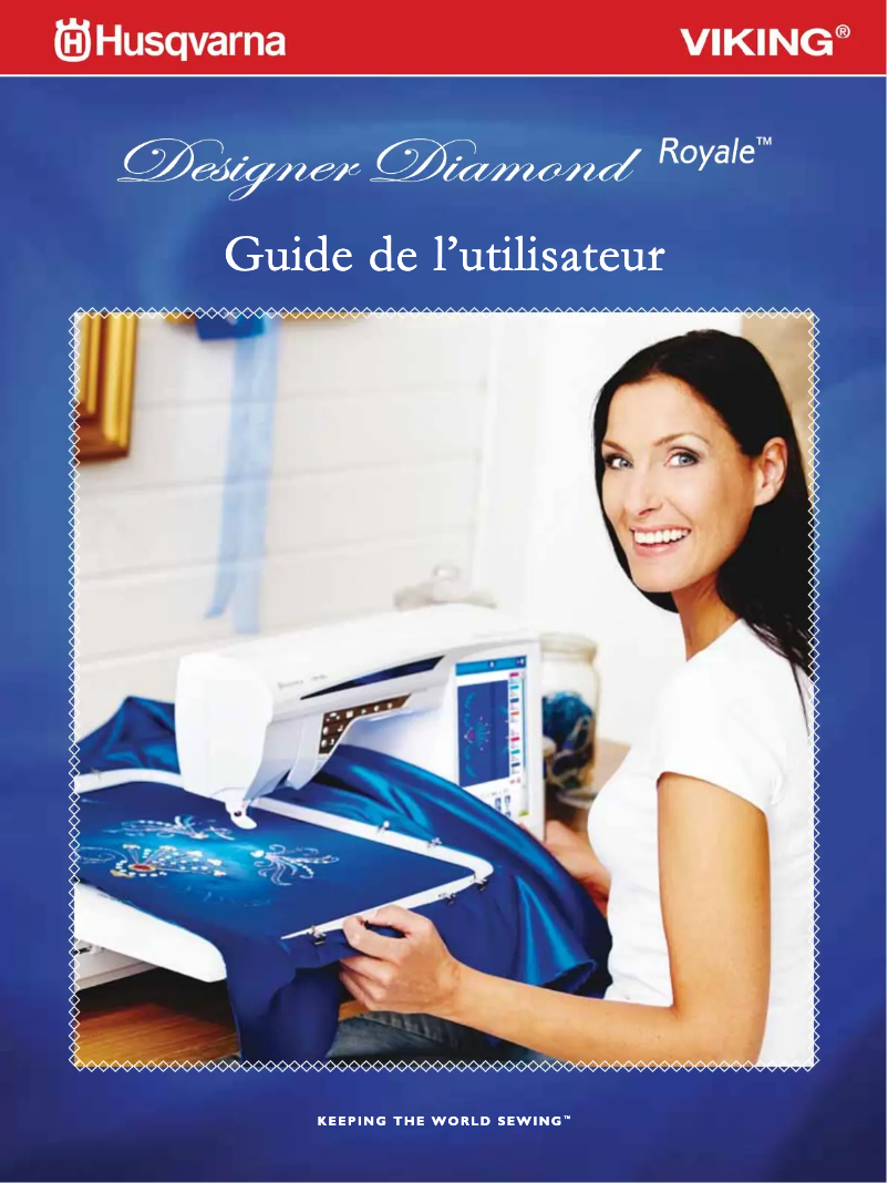 Page 1 de la notice Manuel utilisateur Husqvarna-Viking Designer Diamond Royale