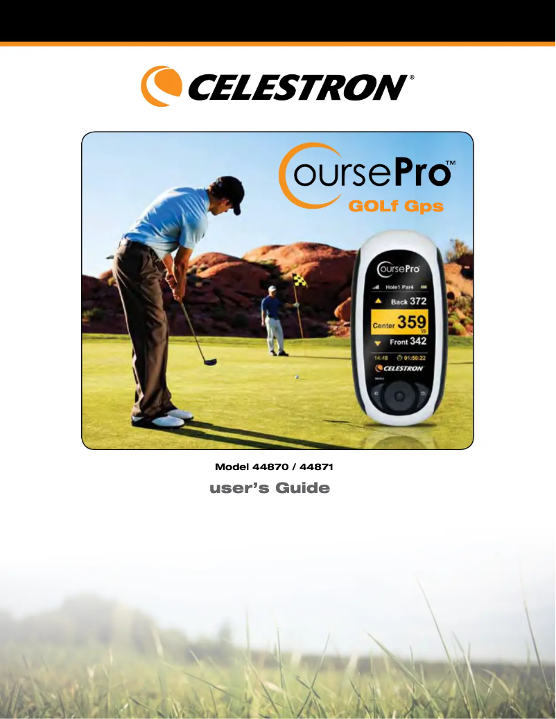 Página 1 del manual Manual de usuario Celestron CoursePro 44870