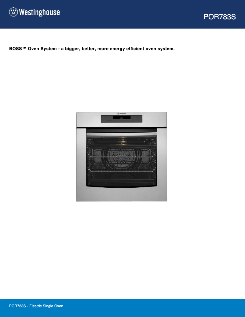 Image de la première page du manuel de l'appareil POR783S