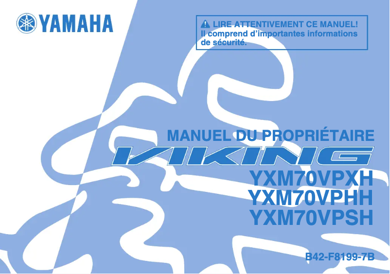 Page 1 de la notice Manuel utilisateur Yamaha Viking (2017)