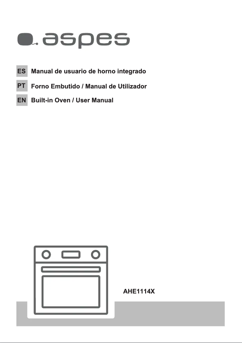 Page 1 de la notice Manuel utilisateur Aspes AHE1114X