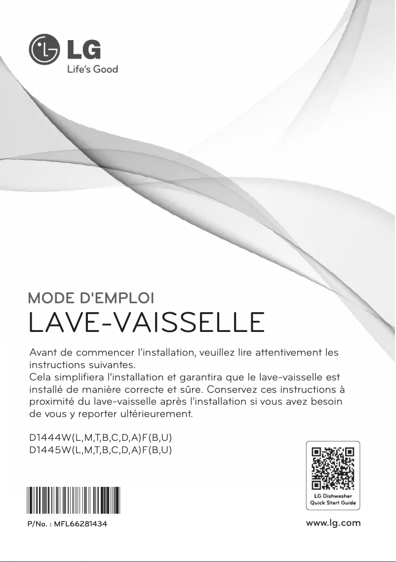 Image de la première page du manuel de l'appareil D1444MF