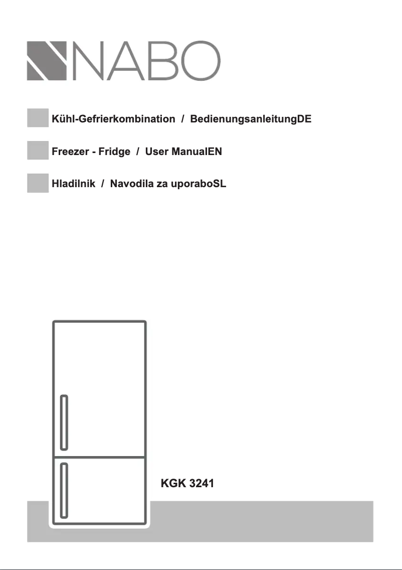 Page n°1 - Manuel utilisateur Nabo KGK 3241