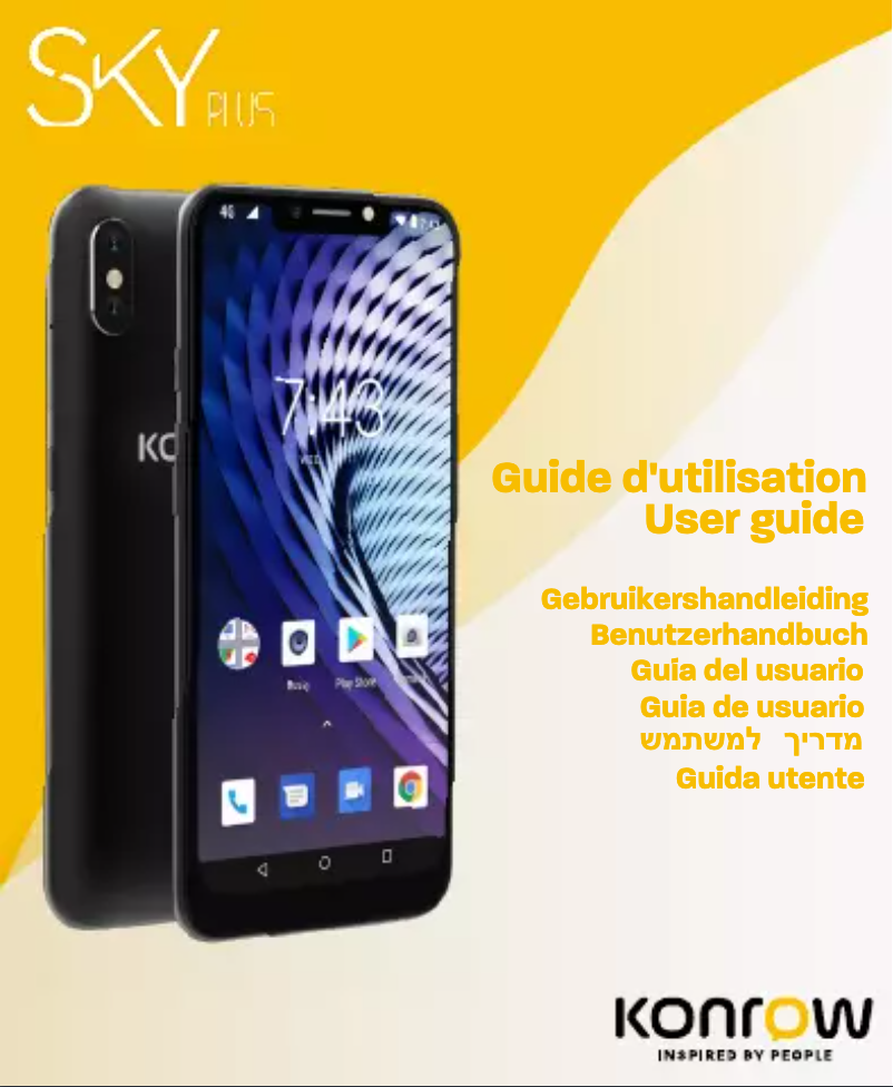 Page 1 de la notice Manuel utilisateur Konrow Sky Plus