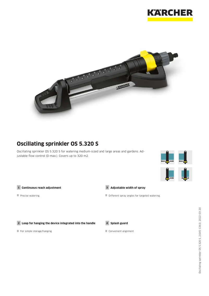 Page 1 de la notice Manuel utilisateur Kärcher OS 5.320 S