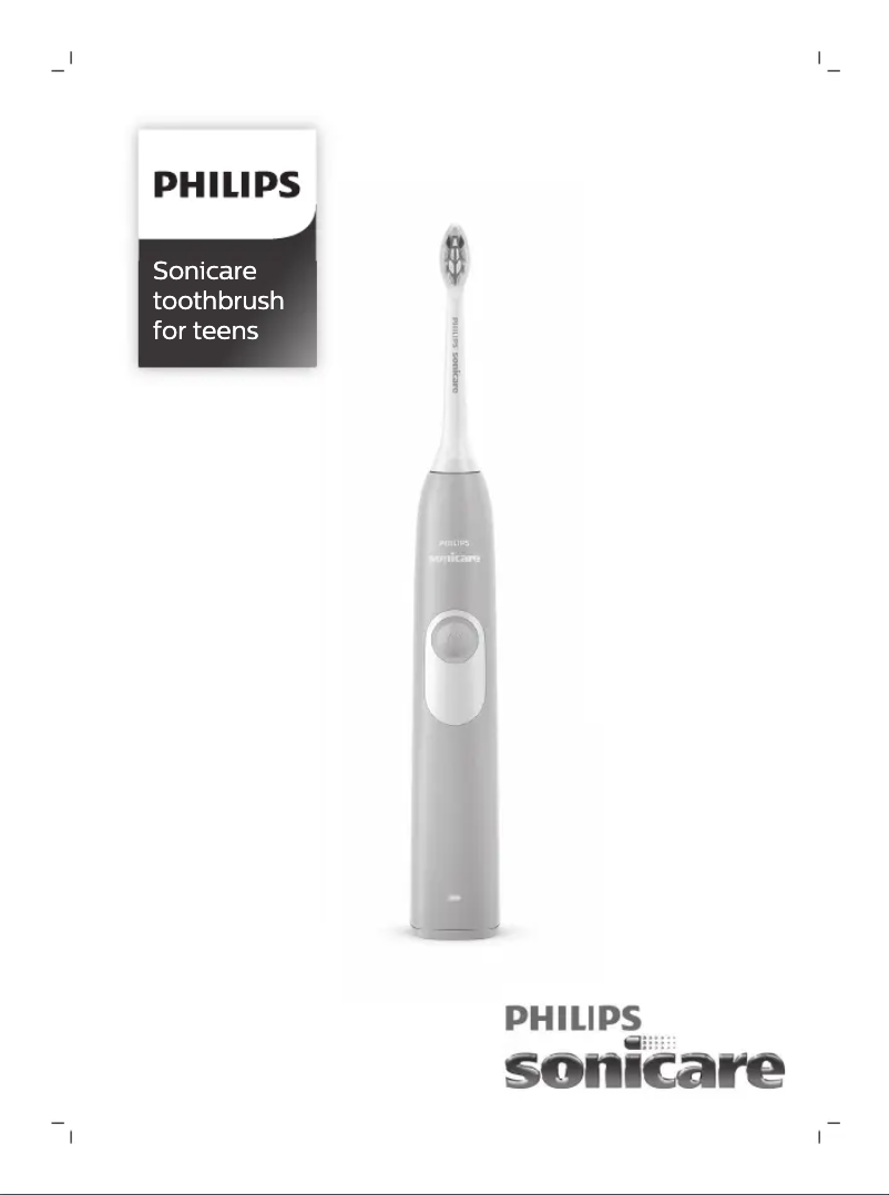 Page n°1 - Mode d'emploi Philips Sonicare HX6213