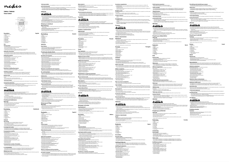 Page 1 de la notice Manuel utilisateur Nedis TIME02E