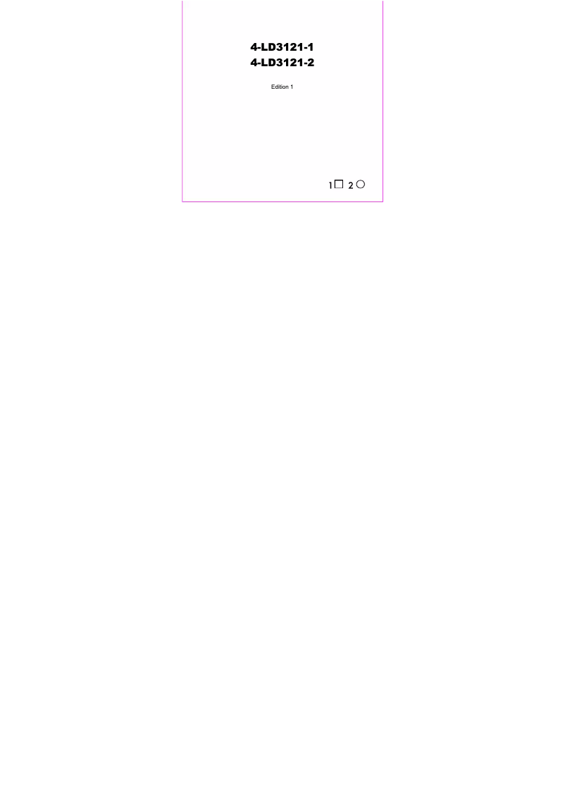 Image de la première page du manuel de l'appareil 4-LD3121-2