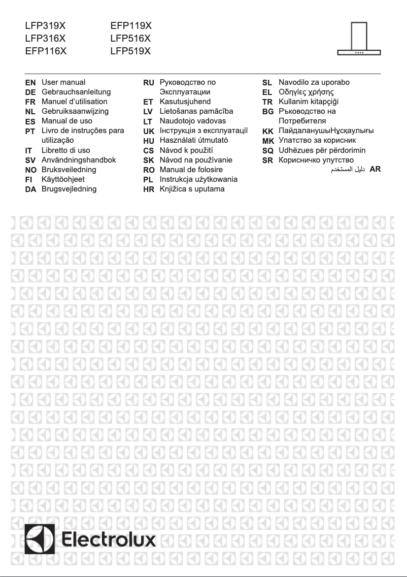 Page 1 de la notice Manuel utilisateur Electrolux LFP316X