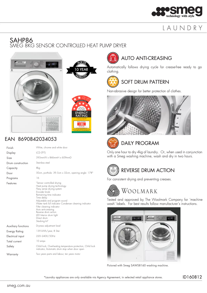 Image de la première page du manuel de l'appareil SAHP86