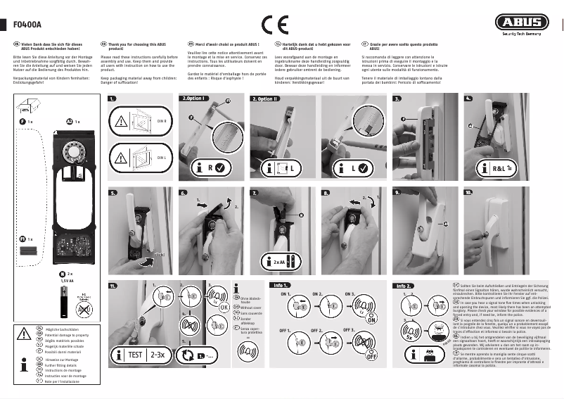 Image de la première page du manuel de l'appareil FO400A