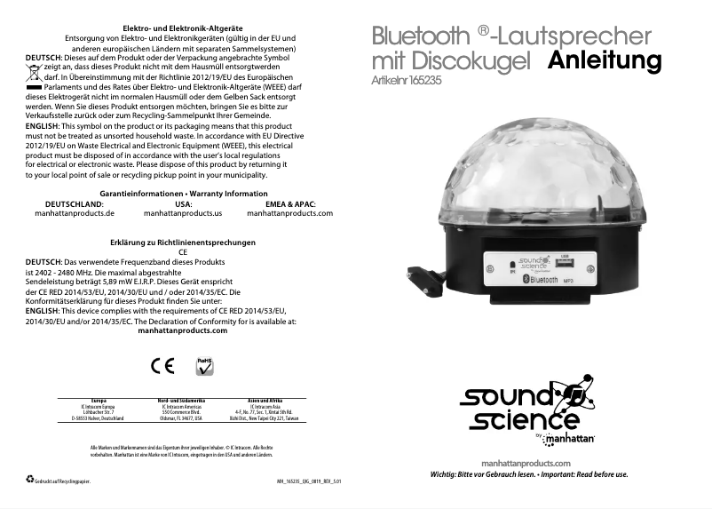 Image de la première page du manuel de l'appareil 165235