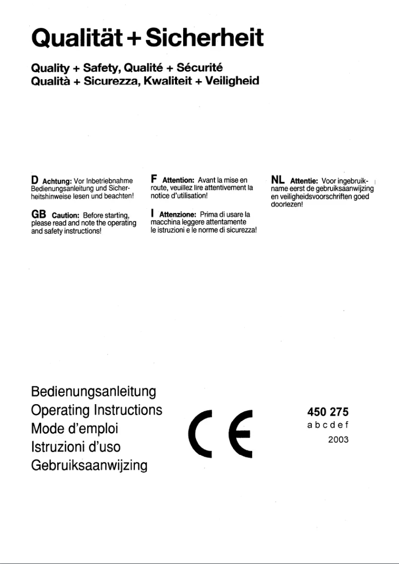 Page n°1 - Manuel utilisateur AL-KO Dynamic 2500 RS