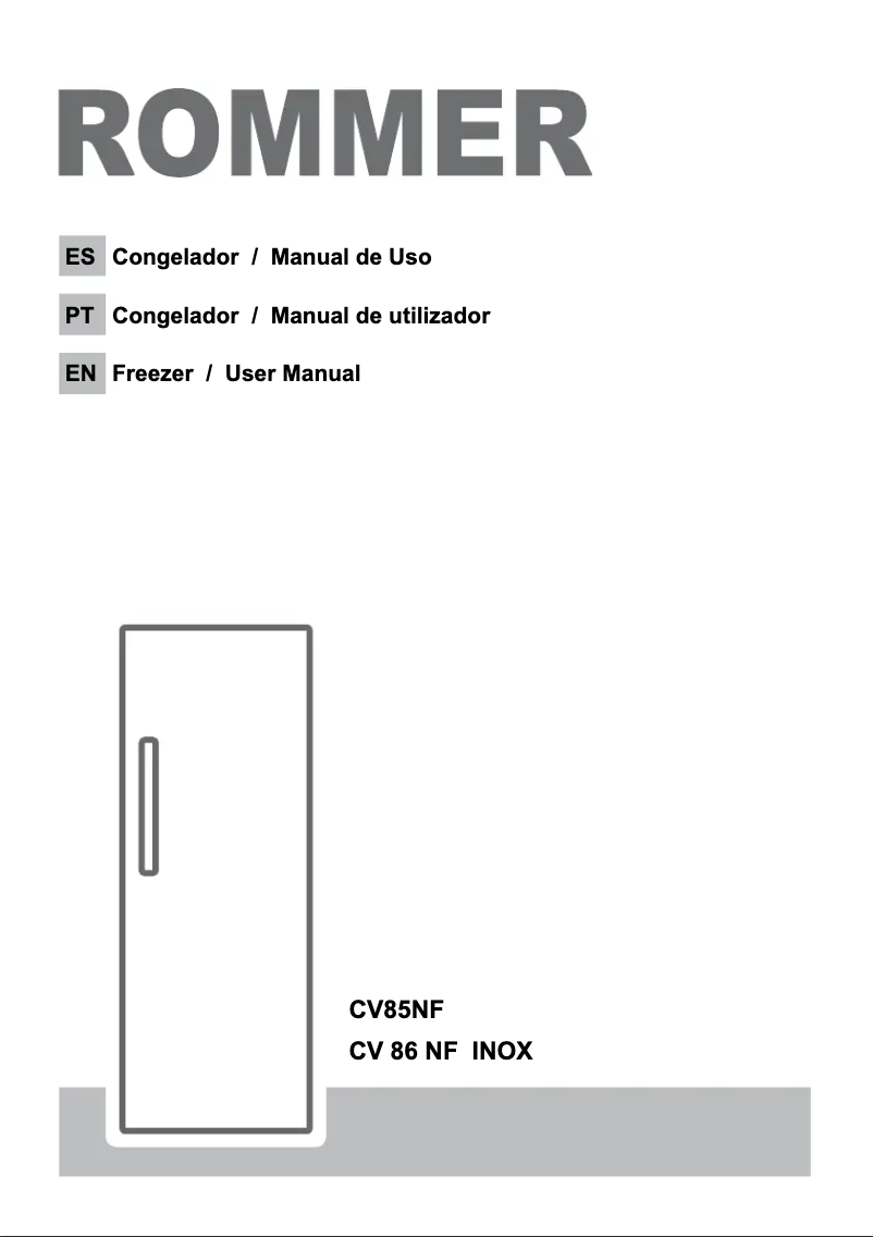 Page n°1 - Manuel utilisateur Rommer CV 85 NF