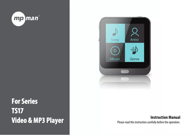 Page n°1 - Manuel utilisateur Mpman TS17